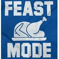 thumbnail image 2 of Feast Mode Thanksgiving Dinner Turkey Womens Slim Fit Graphic Tee Brisco Brands X, 2 of 5