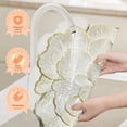 thumbnail image 5 of Evlmd Placemats Set of 6, Round Rose Flowers Placemats for Dining Table, 15" Heat Resistant Non Slip and Washable Table Mats for Wedding, Holiday Party, Kitchen Decoration, 5 of 5