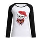 thumbnail image 4 of Pntutb Blusa de manga larga con estampado gráfico de gato de Chriasmas con cuello redondo para mujer Pntutb Pntutb-2297, 4 of 4