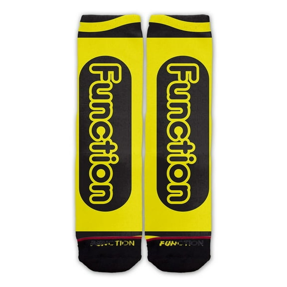 Function - Yellow Crayon Fashion Socks