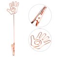 thumbnail image 2 of Clips Photo, Pince à Notes, Support de Notes en Or Rose en Forme de Main pour Décoration de Bureau pour Banquets de Mariage, 2 of 8