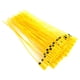 thumbnail image 5 of Sello de seguridad de plástico, paquete amarillo de 100 piezas Etiqueta de transporte Bridas para cables Sello de plástico Rendimiento probado, 5 of 14