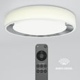 thumbnail image 2 of Artika Cooper Modern Flush Mount Ceiling Light Fixture, White, 2 of 5