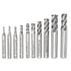 thumbnail image 4 of 4 Flute HSS-Al CNC End Mill Cutter Set for Metalworking - 10Pcs 2-10mm Straight Shank, 4 of 5