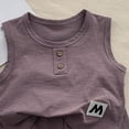 thumbnail image 2 of Toddler Baby Girl Outfits Solid Summer Clothes Infant Waffle Sleeveless Tops Cute Shorts Set Kaprioy Toddler Girl Clothes 18 24 Months 2T 3T 4T 5T Casual Vest Set, 2 of 5