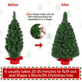 thumbnail image 5 of Yaheetech 3 Ft Tabletop Mini Artificial Christmas Tree with Pine Cones and Cement Base, 5 of 8