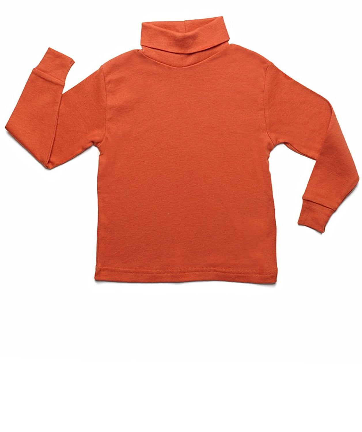 Leveret Solid Turtleneck 100% Cotton (4 Toddler, Orange) - Walmart.com