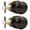Oil Rubbed Bronze-2 Pack, variant on Passdoor Knob Handles Oil Rubbed Bronze 6 Pack Interior Hall Closet Keyless Ball Knob