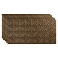 thumbnail image 1 of FASÄDE Traditional 4 Decorative Vinyl 2ft x 4ft Glue Up Ceiling Panel in Argent Bronze (5 Pack), 1 of 5