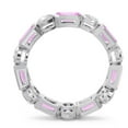 thumbnail image 4 of 5.00 Ct New Natural Diamond Pink Sapphire Gemstone Anniversary Eternity Band for her Solid 14K White Gold Size 6.5 by Diamond-Capitals, 4 of 8