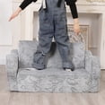 thumbnail image 3 of Silla infantil MOMCAYWEX extra ancha que brilla en gris oscuro, 3 of 6