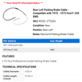 thumbnail image 2 of Rear Left Parking Brake Cable - Compatible with 1970 - 1972 Ford F-250 RWD 1971, 2 of 2