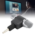 thumbnail image 4 of Lightweight  Microphone, L-Shap Gold Plated Plug Black Dual Channel Mini Stereo Microphone, ABS for Tablet Mobile Phone Level 3,Level 4, 4 of 7