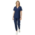 thumbnail image 4 of Hanes Womens Scrubs Healthcare Top, Comfort Fit Moisture-Wicking Stretch Scrubs for Women, 4 of 9