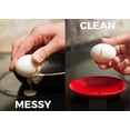 thumbnail image 7 of Crack'em Egg Cracker & Spoon Rest (Jet Black) - Perfectly Cracks Eggs & Contains Messes, 7 of 7