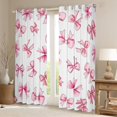 thumbnail image 2 of Feelyou Cartoon Cute Bow Curtains Pack of 2 (42x84 Each) for Kid, Princess Ribbon Curtains Blackout, Kawaii Love Heart Bedroom Curtains, Curtains and Drapes Room Decor, 2 of 6