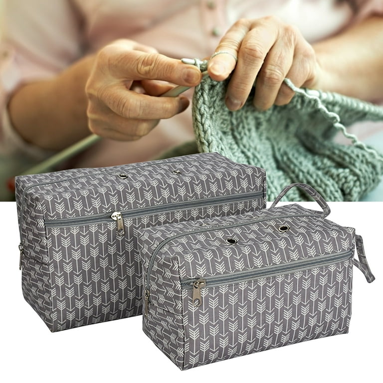 Portable DIY Crocheting Knitting Organizer Yarn Thread Storage Bag
