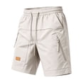 thumbnail image 7 of Dagugfen Athletic Shorts for Men Elastic Waist Drawstring 9" Inseam Loose Fitted Outdoor Sports Casual Shorts with Multi Pockets, 7 of 7