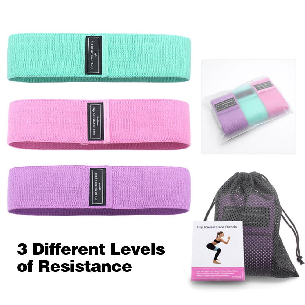 Squat Booty Bands for Working Out Workout Fabric Non-Slip Gym Equipment Set for Women//Men Exercise Resistance Bands for Legs and Butt 3 Pack Hip Thigh Glute Stretch Fitness Loops