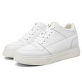 thumbnail image 3 of CMR CHAMARIPA Casual Elevator Shoes For Men - White Leather Height Increasing Sneaker 8CM / 3.15 Inches, 3 of 9