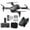 Black, variant on RKZDSR Foldable Drones with 1080P HD Camera, WIFI FPV Live Video, and RC Quadcopter Toys. Headless Mode, Altitude Hold, Speed Adjustment, and 3D Flips Gifts for Beginner Adult and Kids