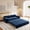 Blue, variant on Lyzwn 66" Queen Size Sofa Bed, 3 in 1 Convertible Pull Out Sleeper Sofa with Side Storage, Velvet Loveseat Couch for Home Living Room, Bedroom, Apartment, Lounge, Small Spaces, Green