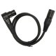 thumbnail image 1 of XLR Male to XLR Right Angle Female Microphone Cable 3 Pin Silver Plated OFC Conductor XLR Microphone Balanced Cable 29.5in, 1 of 5