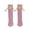 Light pink, variant on Cartoon Crew Socks for Girls Funny Crazy Ankle Socks 3D Novelty Silly Halloween Christmas Sock with Eyes Sausage Mouth Braid 1 Pair Purple One Size