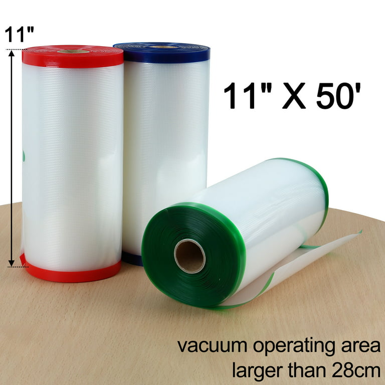 O2frepak 6Pack 8x20'(3Rolls) and 11x20' (3Rolls) Vacuum Sealer Bags