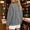 thumbnail image 7 of WRFWUL Womens Full Zip Up Track Jacket Lightweight Collared No Hood Long Sleeve Athletic Sweatshirt Fall Winter Trendy Track Jackets with Pockets, 7 of 7