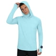 thumbnail image 6 of Men's UPF 50+ Sun Protection Hooded Shirt with Mask Sun Protection Long Sleeve Shirts Rash Guard, 6 of 8