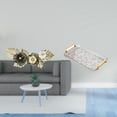 thumbnail image 2 of Arte de pared colgante, decoración de pared de metal, bandeja de servicio colgante de hierro nórdico con asa, bandeja de almacenamiento rectangular, b, 2 of 8