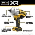 thumbnail image 3 of Llave de impacto inalámbrica DEWALT 20 V MAX 1/2 Hog Ring con batería, 3 of 9