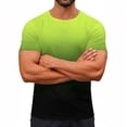 thumbnail image 2 of Maean Mens Gradient Tee Short Sleeve Crew Neck Shirts Lightweight Fashion Casual Color Block Summer Tops, 2 of 7