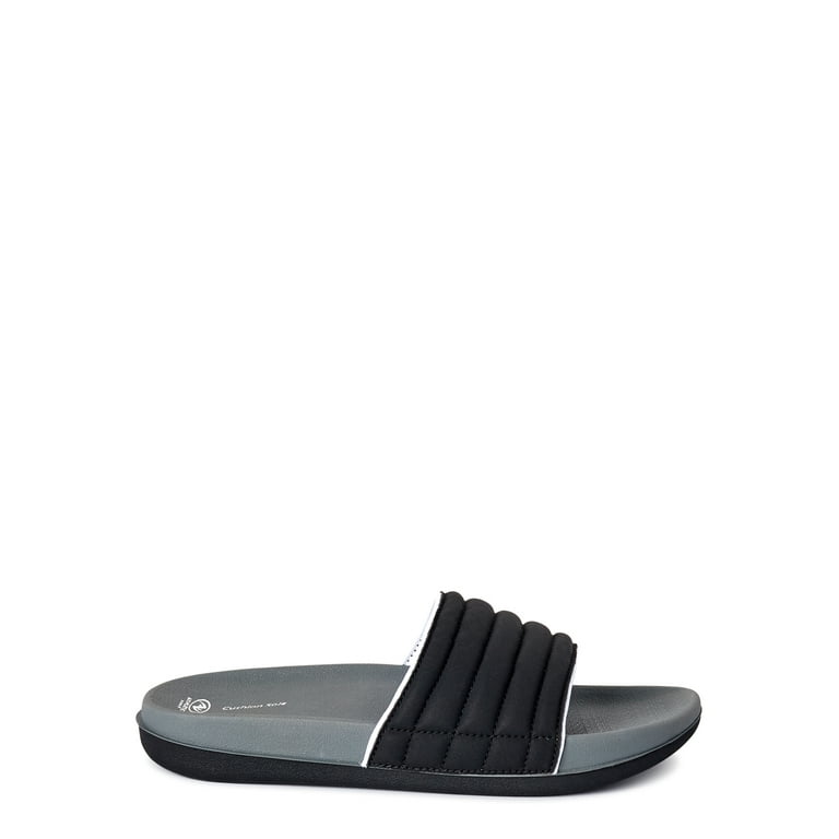 Athletic Works Women s Dual Density Beach Slide Sandals Walmart