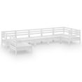 thumbnail image 2 of vidaXL 7 Piece Garden Lounge Set Solid Pinewood White, 2 of 6