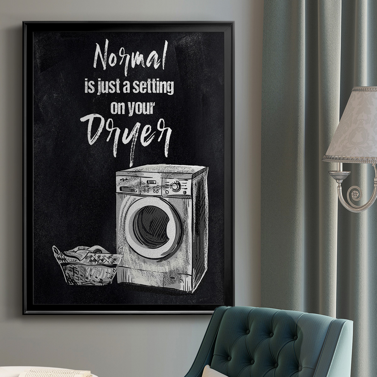 Normal Is Just A Setting Premium Framed Print - Ready to Hang
