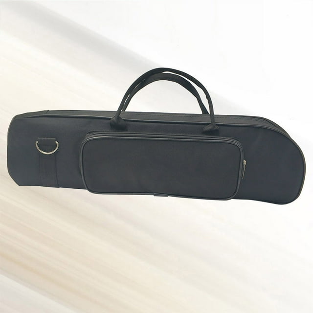 OULII Trumpet Backpack Black Oxford Cloth with Padded Design and Adjustable Strap for Easy Transport
