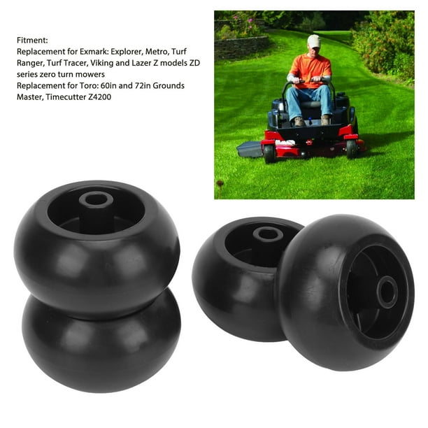4pcs Mower Deck Wheels 5 8in Aperture Anti Scalp Deck Wheels Seamless 5 inch Diameter 103 3168 for Explorer Metro Walmart