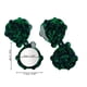 thumbnail image 2 of Espejo de maquillaje en forma de caricatura para mujeres de Unique Bargains, ideal para salón de belleza, viajes y vacaciones, espejo de vidrio de acetato verde, 2 of 3