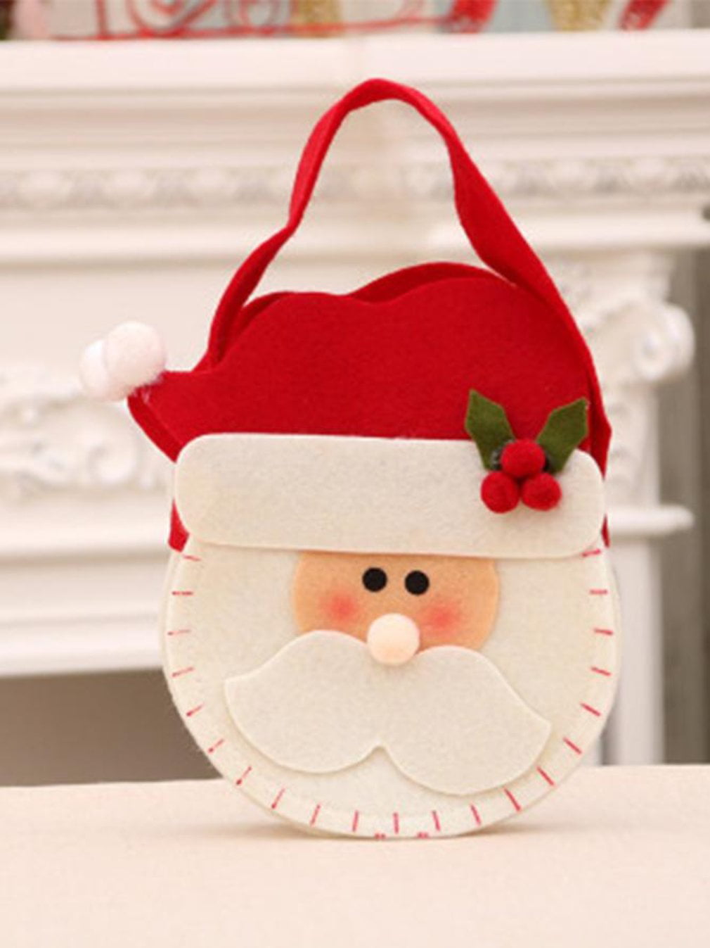 Details about   Candy Bag Christmas Decor Non Woven Christmas Apple Gift Bag Christmas Handbag 
