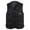 Black, variant on IYTR Men's Multi Pocket Waistcoat Lightweight Outdoor Utility Waistcoat Fishing Hunting Work Waistcoat with Zipper Pockets Breathable Sleeveless Jacket Gray XL