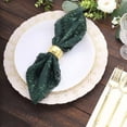 thumbnail image 2 of Efavormart Sparkly Black Hunter Emerald Green Leaf Vine Embroidered Sequin Tulle Cloth Dinner Napkins, Sheer Decorative Napkins, 2 of 10