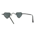 thumbnail image 3 of Heart Shape Sunglasses Women's Small Lightweight Metal Frame UV 400 Black, Black, 3 of 4
