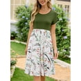 thumbnail image 4 of Women's Summer Dress Casual Short Sleeve Dress with Pockets, 4 of 6