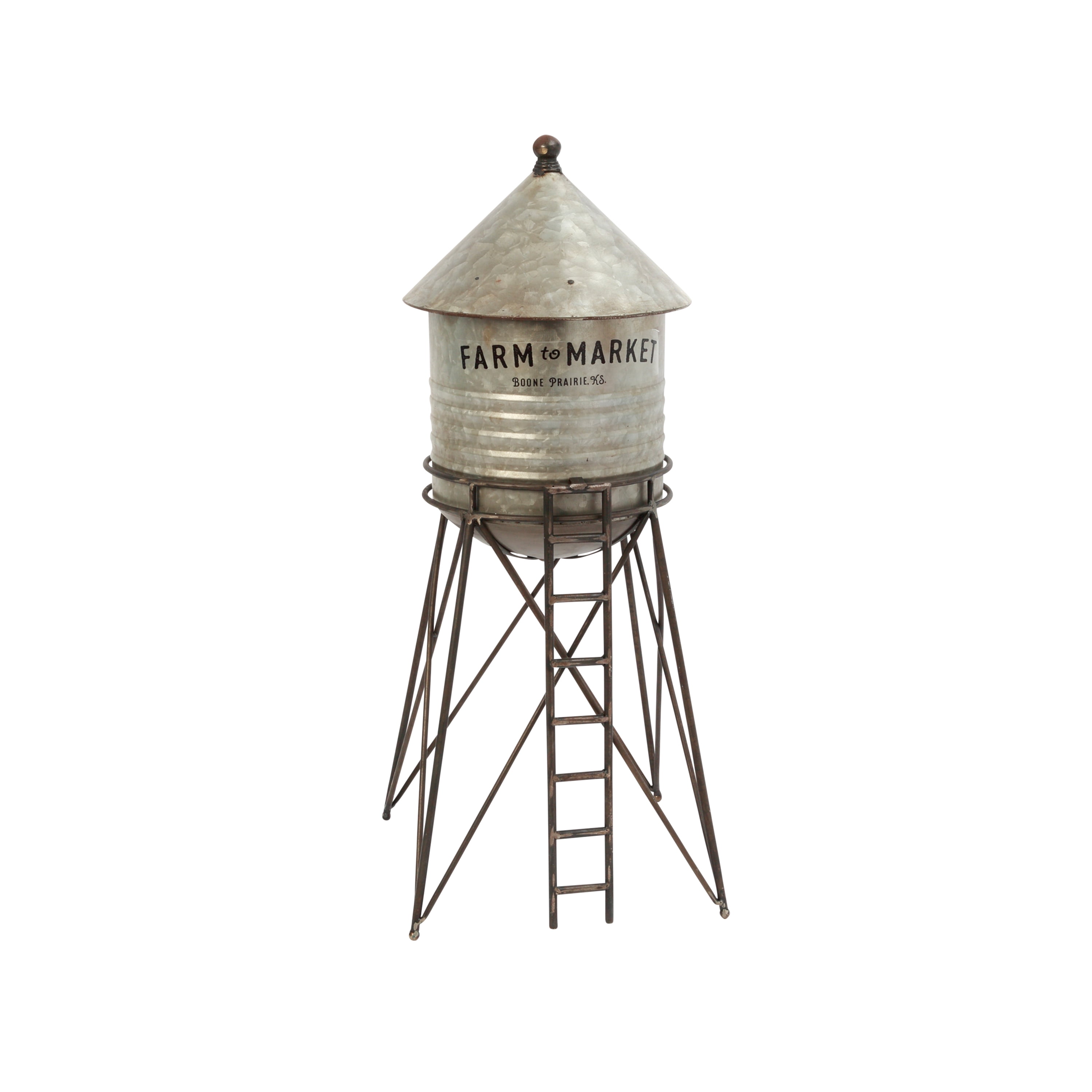 Gerson 27.5Inch High Metal Water Tower Container