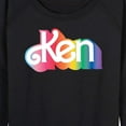 thumbnail image 3 of Barbie Pride - Ken Logo - Women's Lightweight French Terry Long Sleeve Shirt, 3 of 5