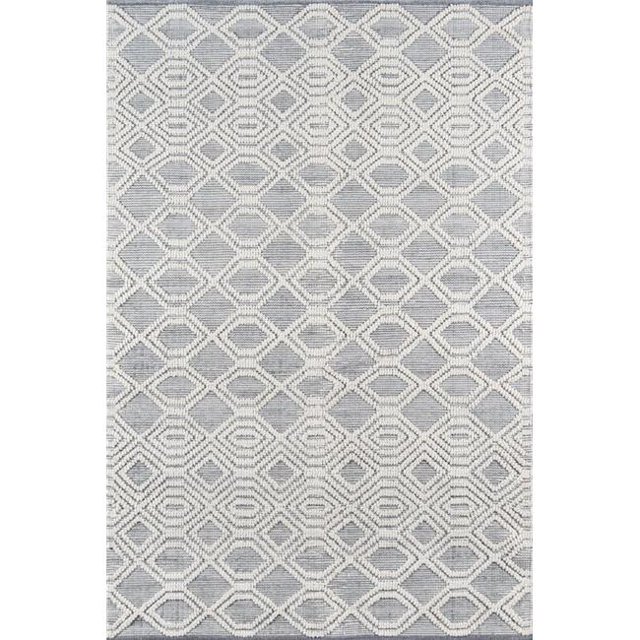 Momeni HERMOHRM-1GRY5080 5 x 8 ft. Hermo-1 Hand Tufted Rectangle Area Rug - Grey