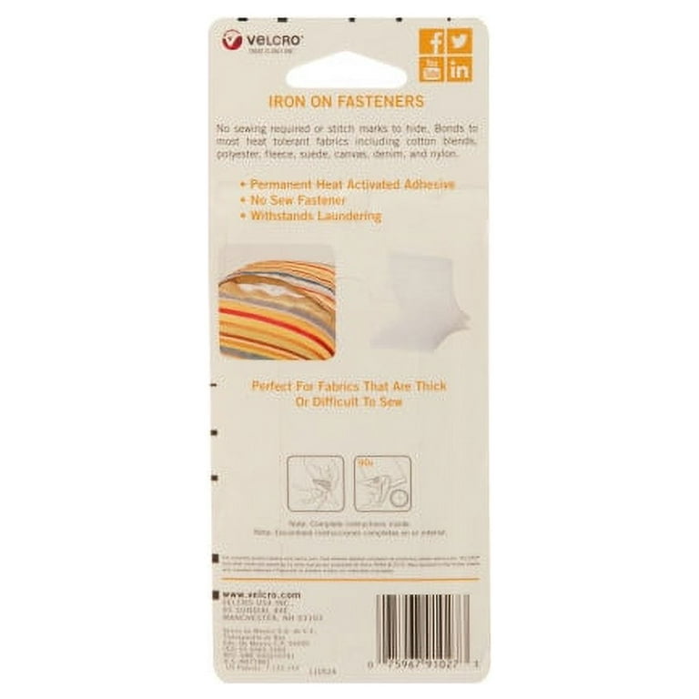 VELCRO Brand for Fabrics  Iron On Tape for Alterations and