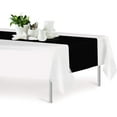 thumbnail image 3 of Black 12 Pack Premium Disposable Plastic Table Runner 14 x 108 Inch. Decorative Table Runner for Dinner Parties & Events, Decor By Grandipity, 3 of 3